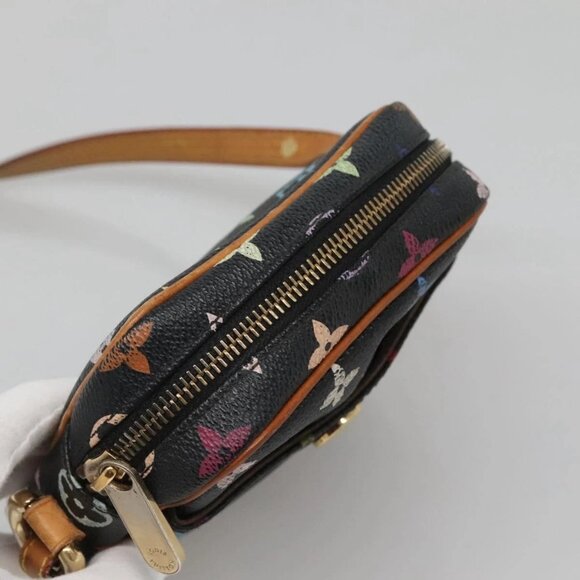 LOUIS VUITTON Monogram Multicolor Lift Shoulder Bag Black LV Auth - Picture 7 of 16